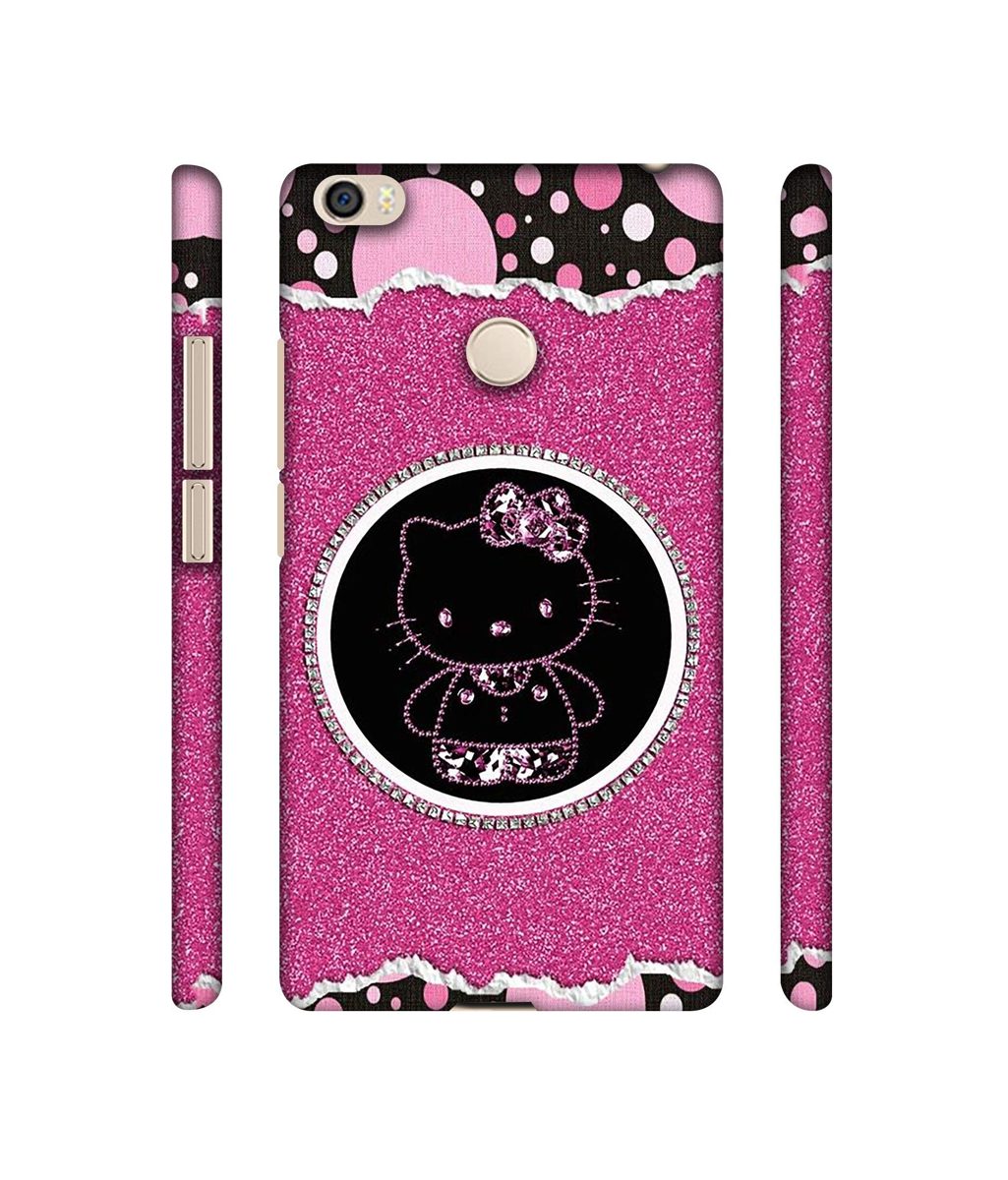 Amazon Brand - Solimo Designer Kitty with Glitter 3D Printed Hard Back Case Mobile Cover for Xiaomi Mi Max
