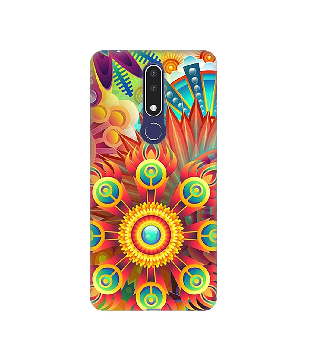Amazon Brand - Solimo Designer Rangoli 3D Printed Hard Back Case Mobile Cover for Nokia 3.1 Plus