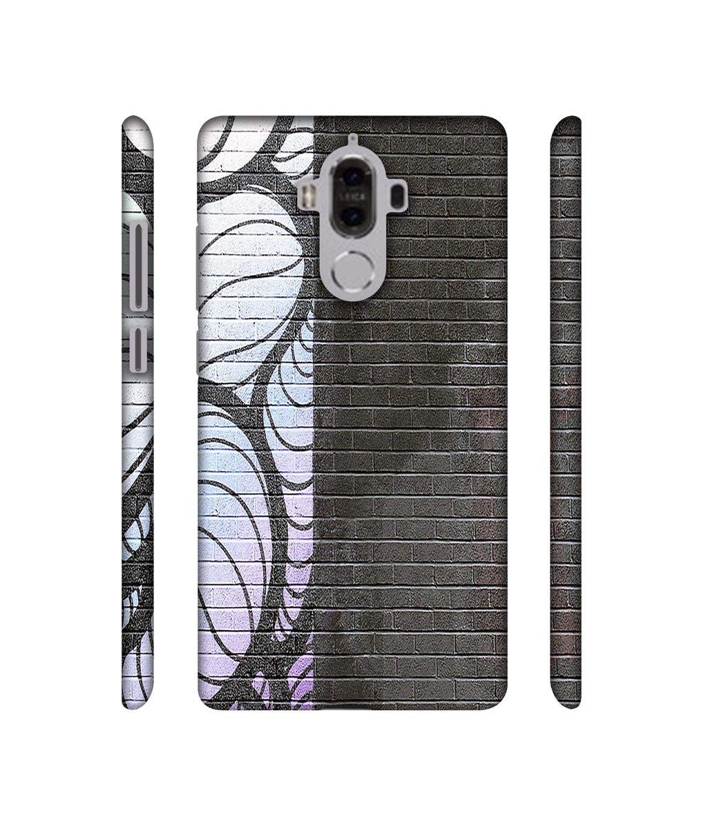 Amazon Brand - Solimo Designer Black and White Brick 3D Printed Hard Back Case Mobile Cover for Huawei Mate 9