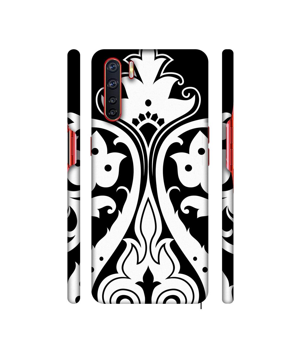 Amazon Brand - Solimo Designer S Shape Rangoli 3D Printed Hard Back Case Mobile Cover for Oppo A91