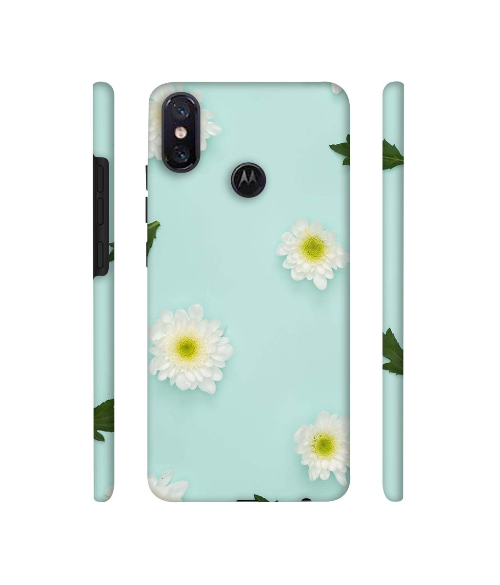 Amazon Brand - Solimo Designer Flower Texture 3D Printed Hard Back Case Mobile Cover for Motorola One Power