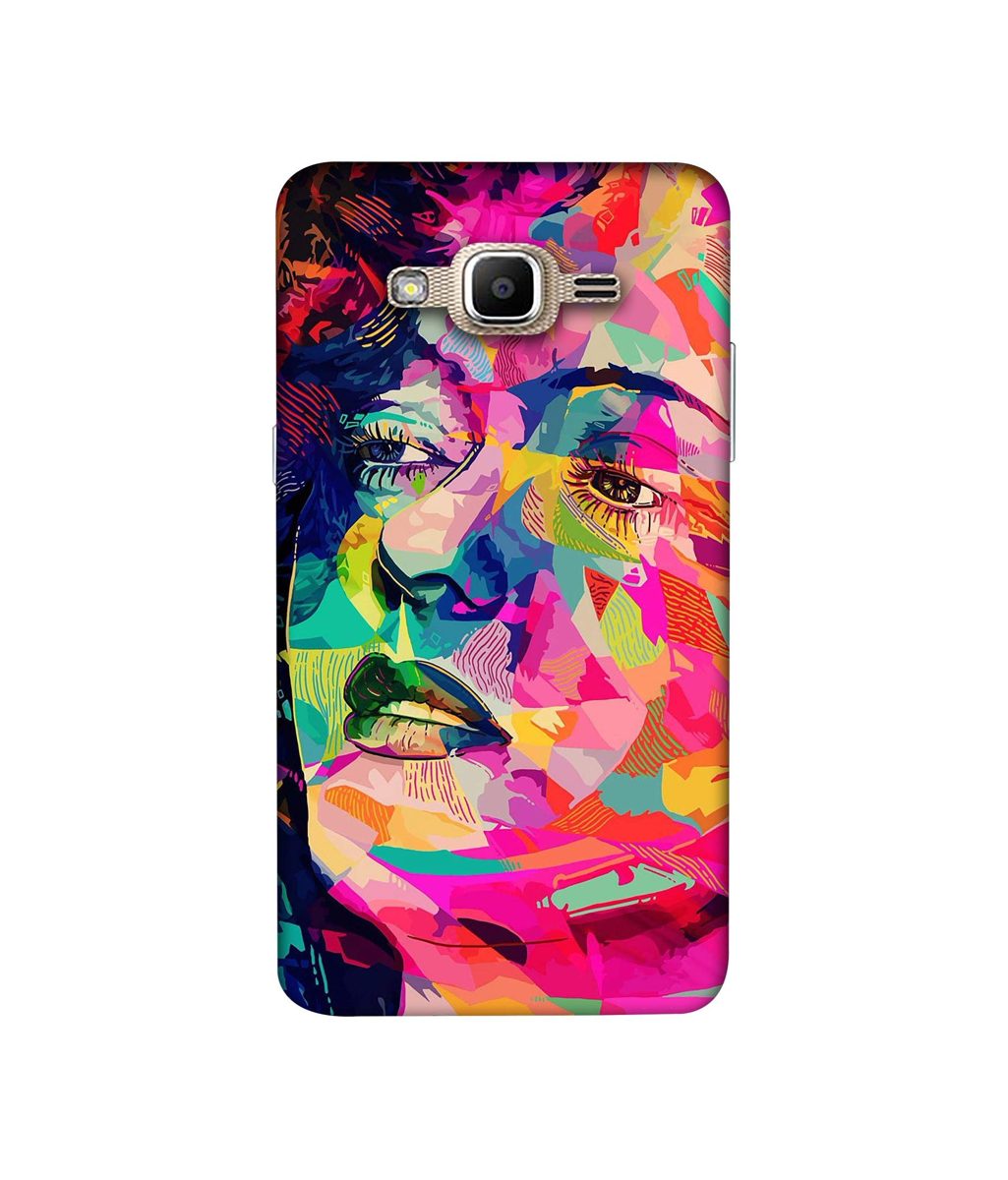 Amazon Brand - Solimo Designer Multicolor Lady Vector 3D Printed Hard Back Case Mobile Cover for Samsung Galaxy J2 Prime