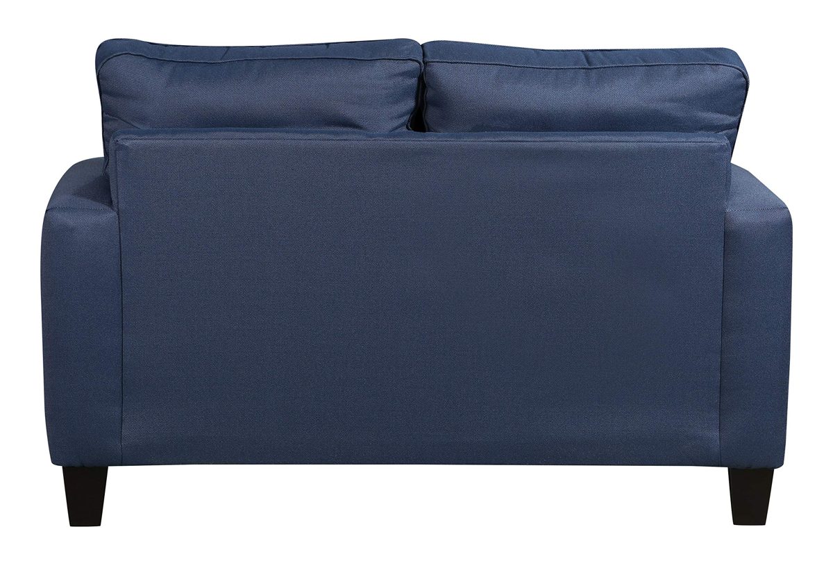 Amazon Brand – Stone & Beam Elizabeth Contemporary Loveseat Sofa, 65"W, Blue
