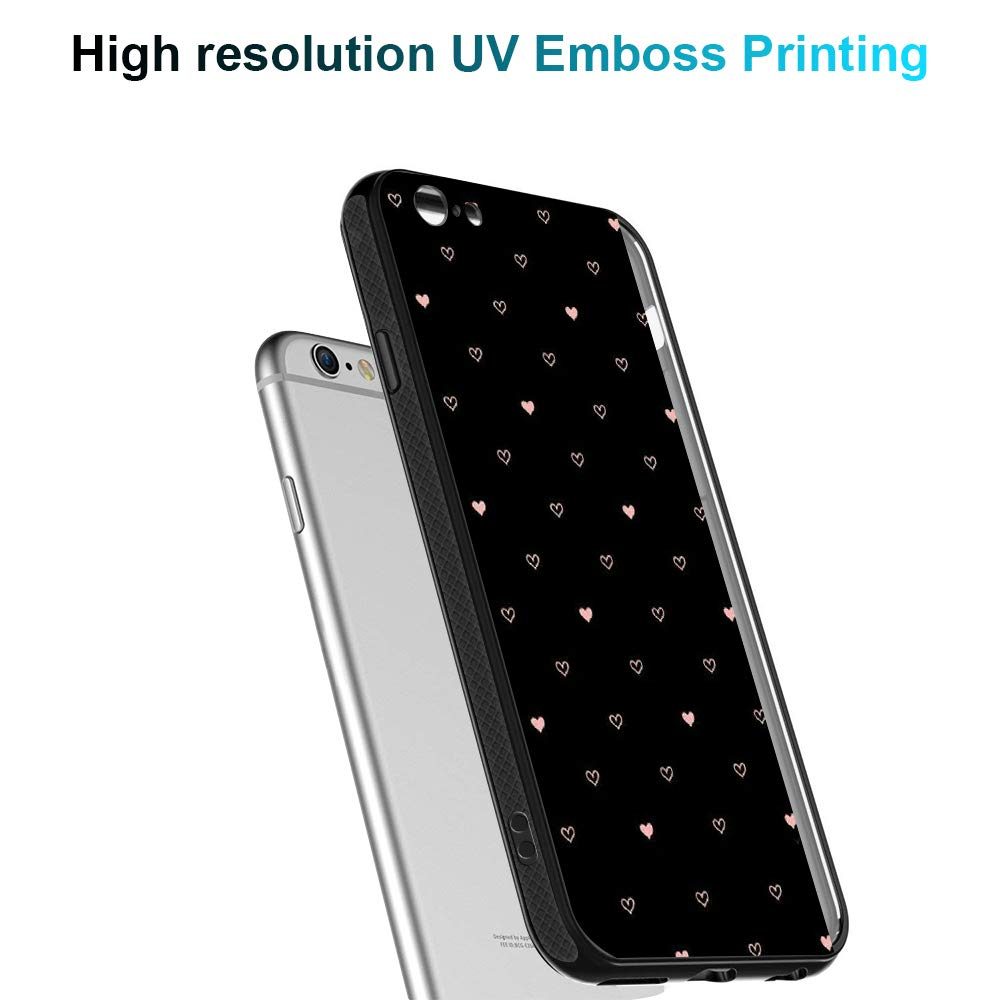 Amazon Brand - Solimo Designer Hearts Printed Hard Back Case Mobile Cover for Apple iPhone 6S / 6 (D1251)