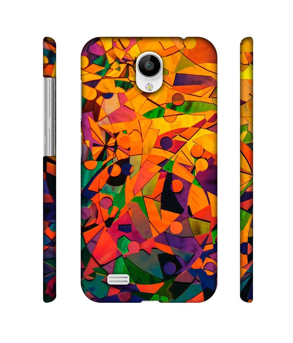 Amazon Brand - Solimo Designer Multicolor Texture 3D Printed Hard Back Case Mobile Cover for Vivo Y21L