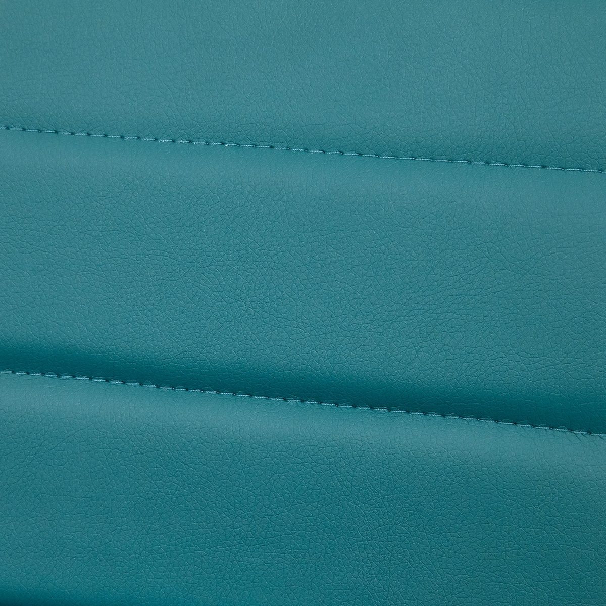 Amazon Brand – Rivet Julian Minimalist Modern Tufted Dining Room Counter Height Bar Stools, Set of 2, 34.3 Inch Height, Synthetic Leather, Aqua Blue