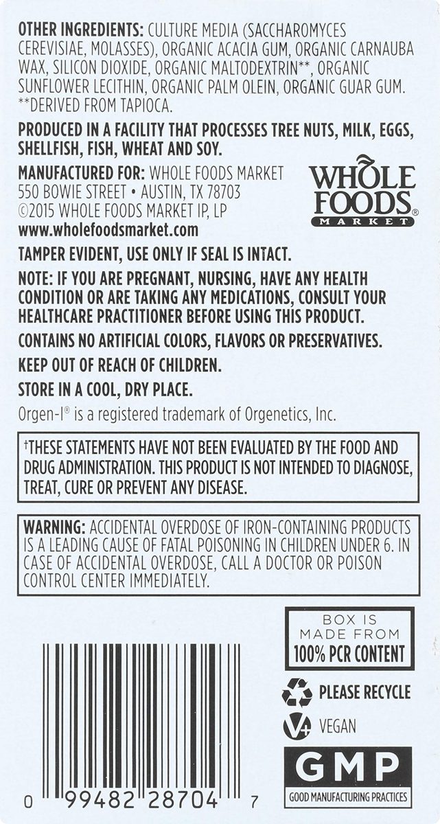 Whole Foods Market, Food-Cultured Once Daily Women's Multi, 120 ct