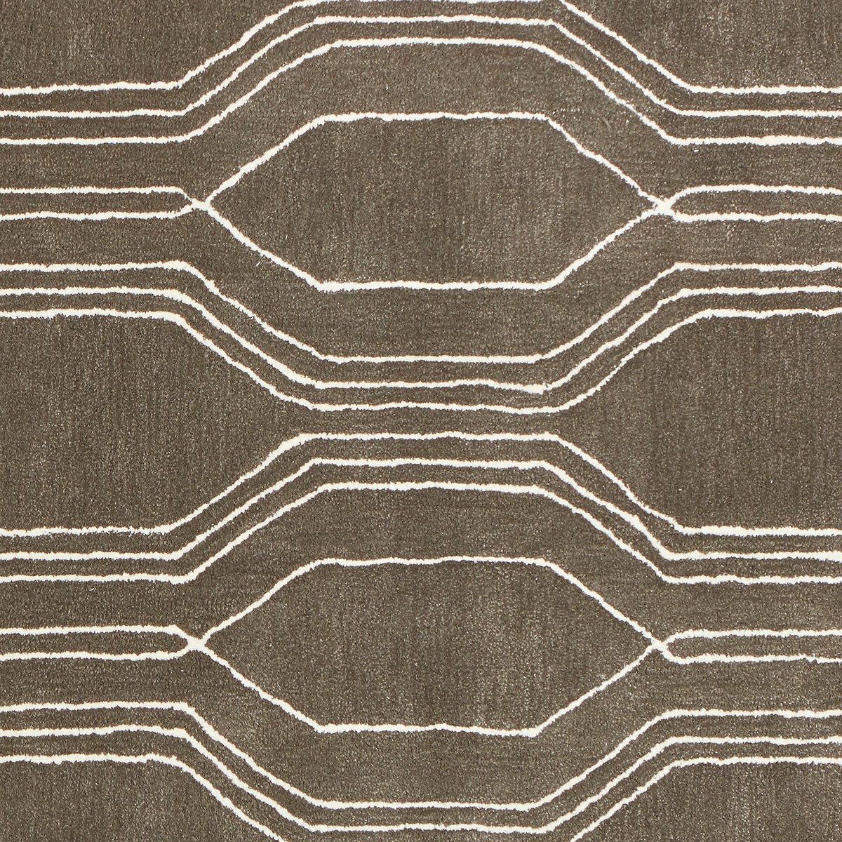 Amazon Brand – Rivet Steel Slanted Lines Wool Modern Area Rug, 5 x 8 Foot