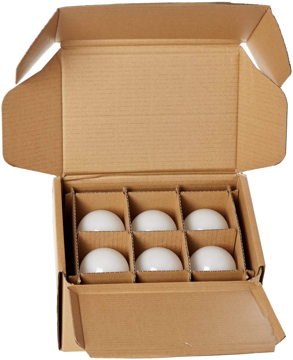 AmazonBasics 100 Watt Equivalent, Soft White, Dimmable, A21 LED Light Bulb | 6-Pack (Renewed)