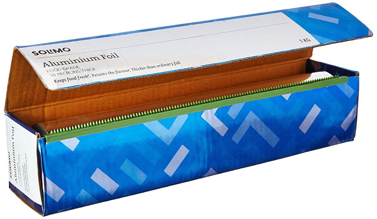 Amazon Brand - Solimo Aluminium Foil - 1 kg (18 Microns)
