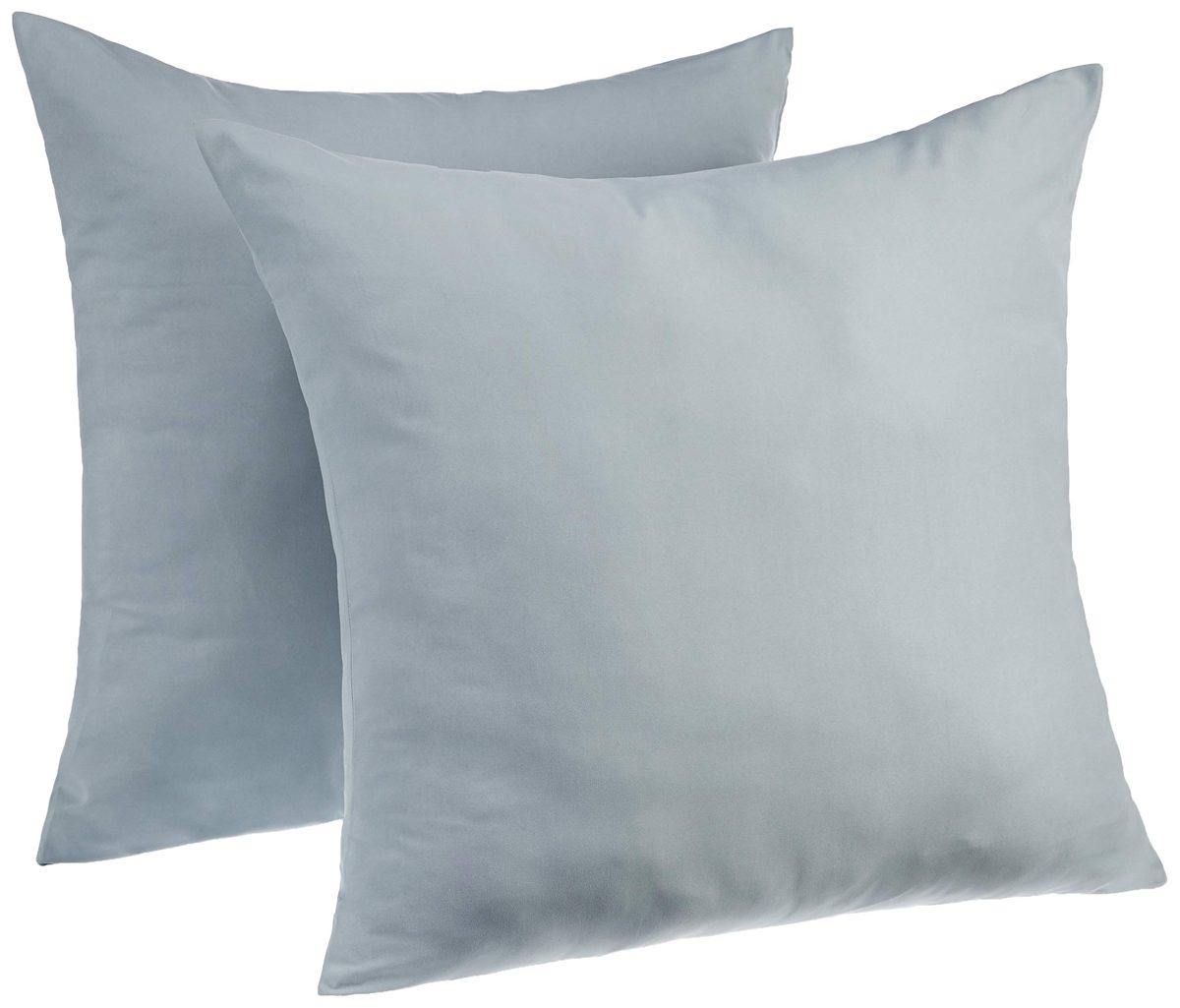 AmazonBasics Premium Microfiber Pillowcases, 2-Pack - 80 x 80 cm, Spa Blue