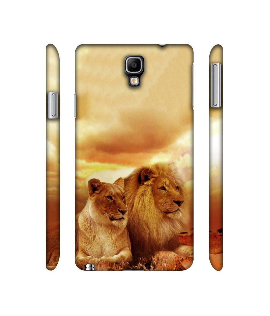 Amazon Brand - Solimo Designer Lion with Lioness 3D Printed Hard Back Case Mobile Cover for Samsung Galaxy Note 3 Neo