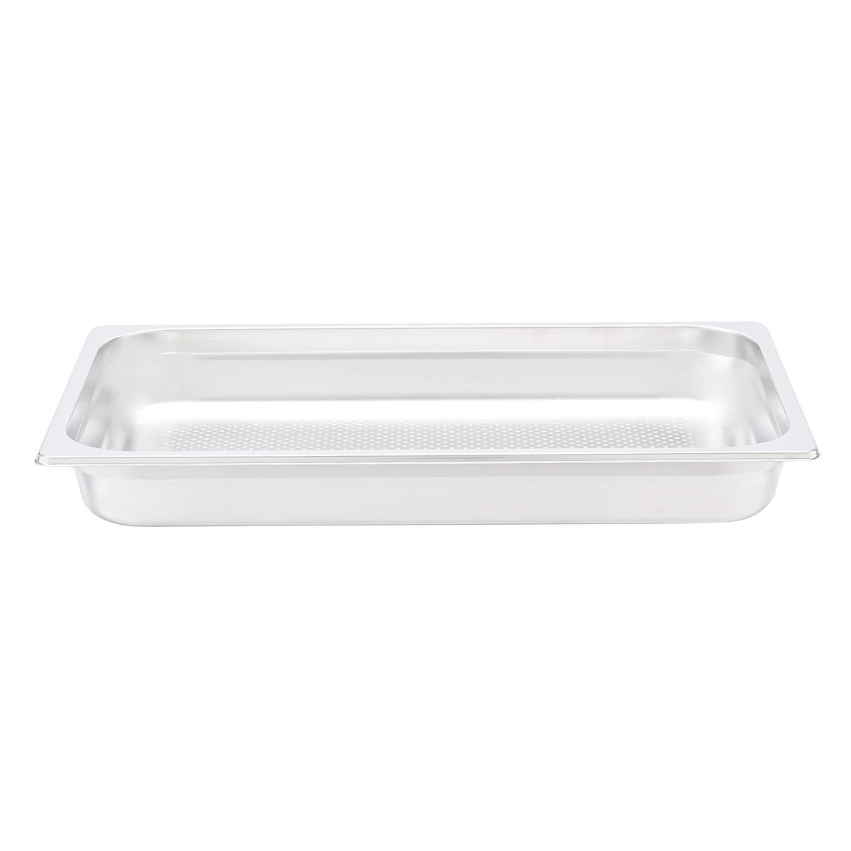 AmazonCommercial Full Size x 2-1/2" Deep, Anti-Jam Perforated Stainless Steel Steam Table/Hotel Pan, 22 Gauge, Pack of 2