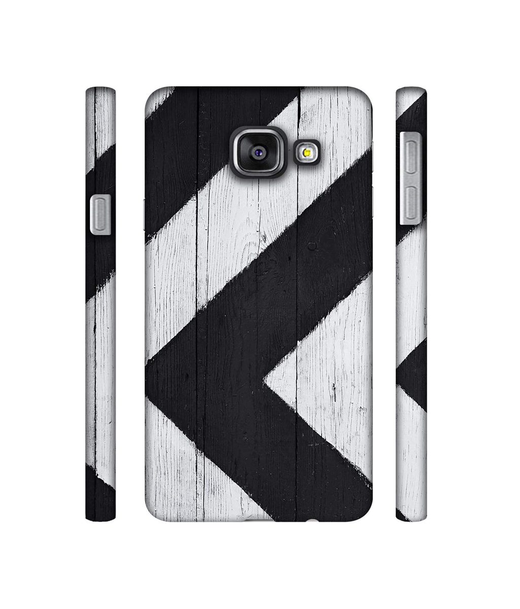 Amazon Brand - Solimo Designer Black Paint Texture on Wood 3D Printed Hard Back Case Mobile Cover for Samsung Galaxy A3 (2016)