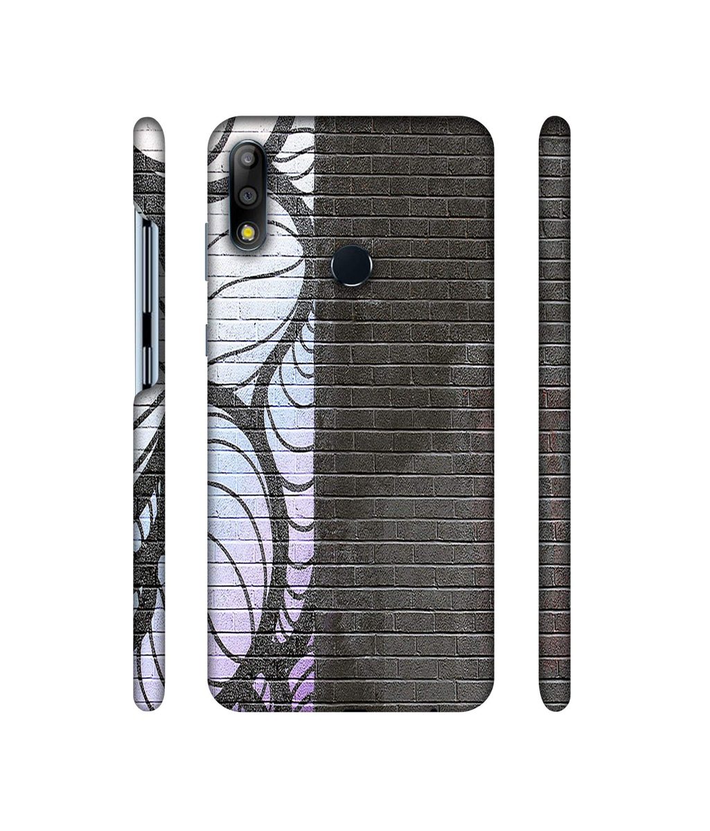 Amazon Brand - Solimo Designer Black and White Brick 3D Printed Hard Back Case Mobile Cover for Asus ZenFone Max Pro M2