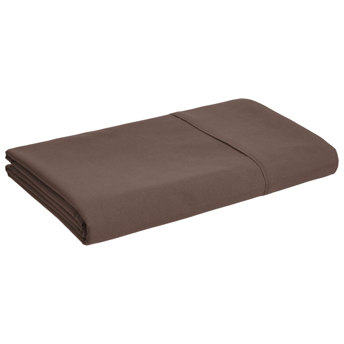 AmazonBasics Microfiber Flat Sheet, 230 x 260 + 10 cm - Brown