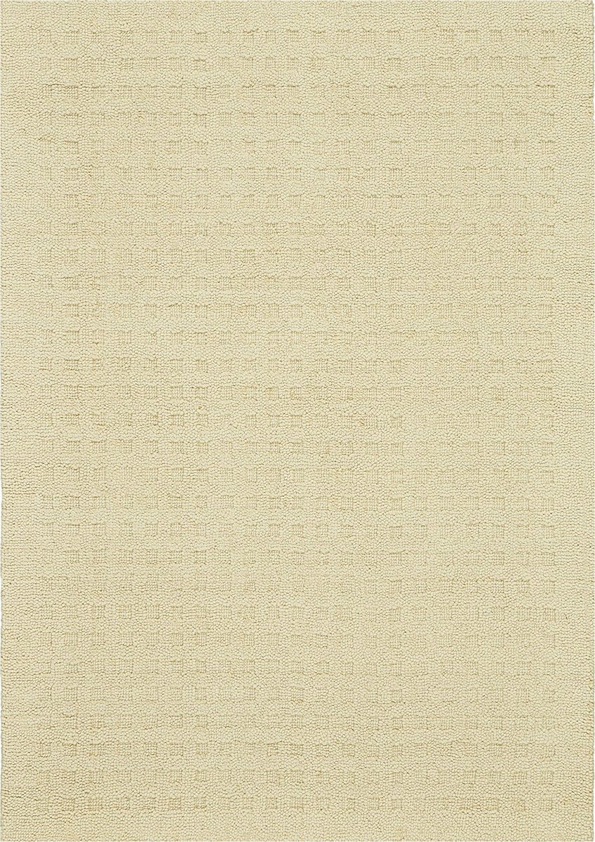 Amazon Brand – Stone & Beam Casual Geometric Wool Area Rug, 5' 9" x 3' 9", Ivory