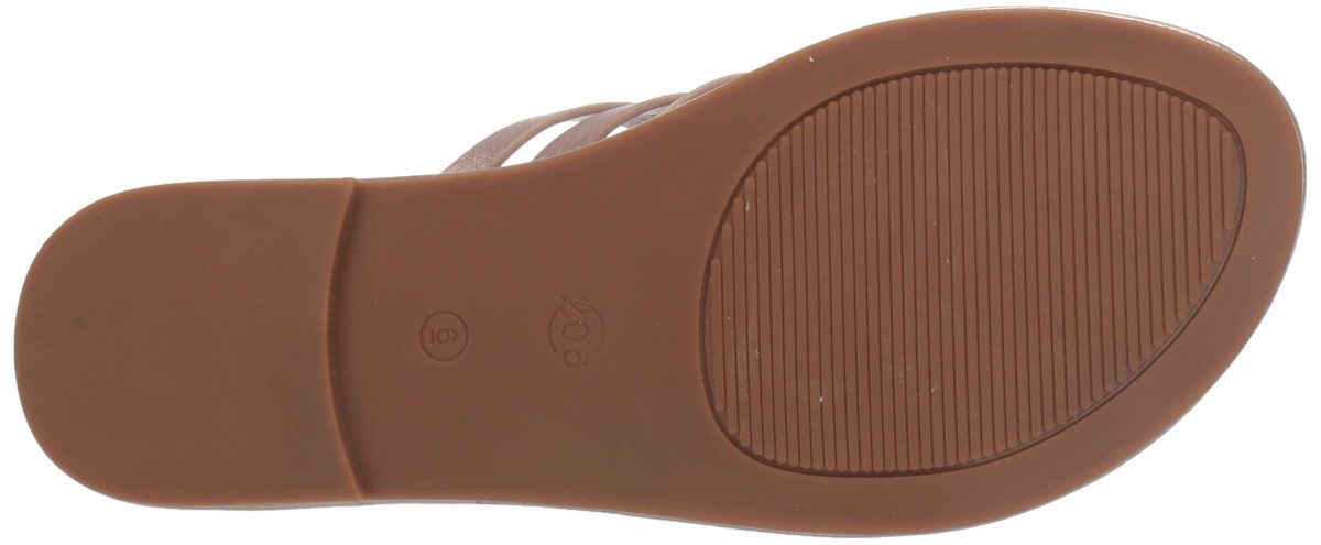 Amazon Brand - 206 Collective Women's Solo Leather Slide Sandal, Champagne Metallic, 13 B US