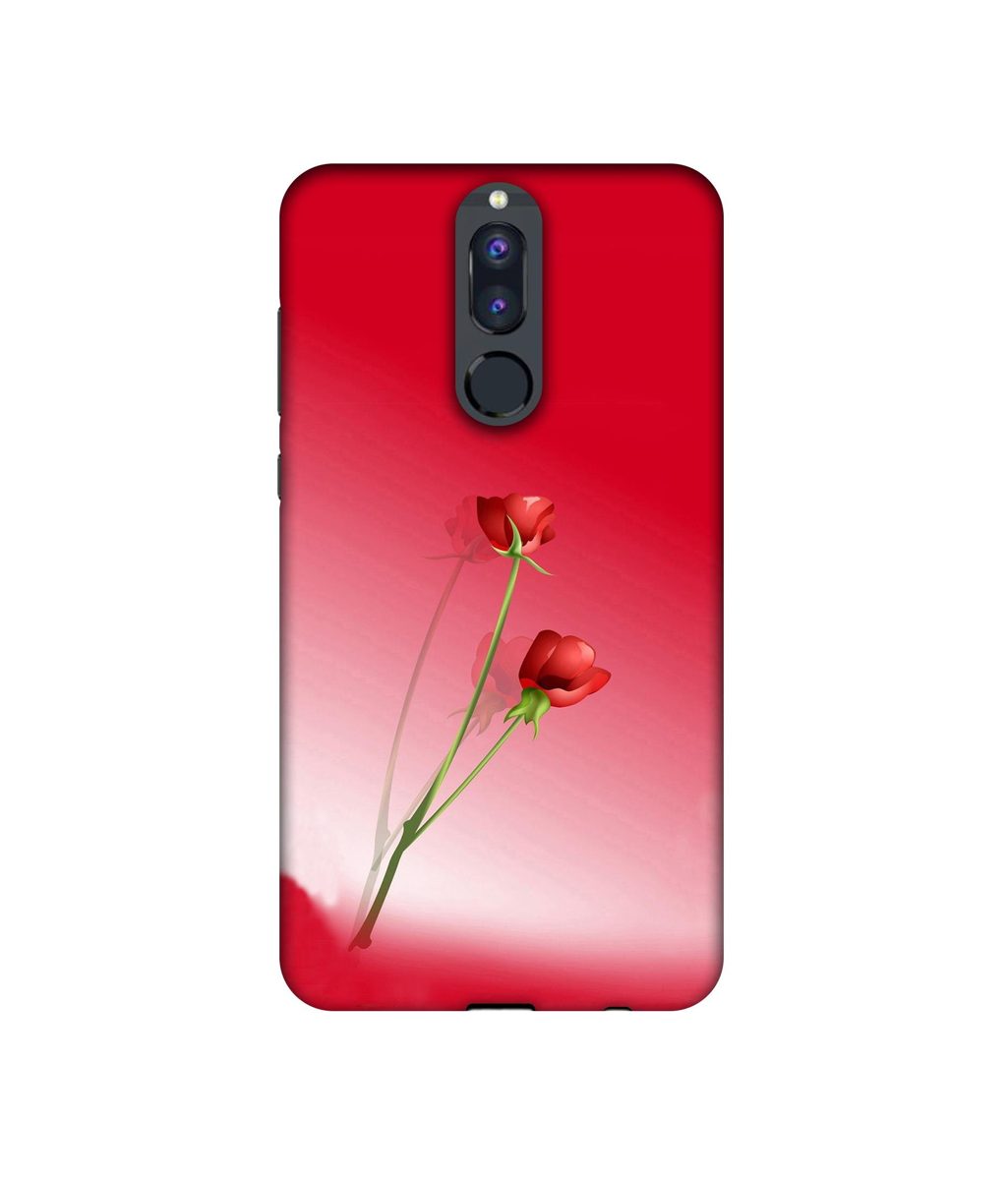 Amazon Brand - Solimo Designer Red Roses UV Printed Soft Back Case Mobile Cover for Huawei Honor 9i