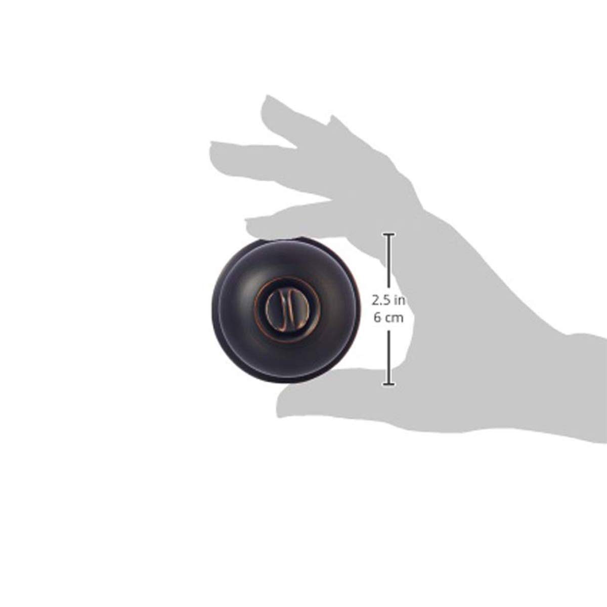 AmazonBasics Privacy Door Knob - Round - Oil Rubbed Bronze