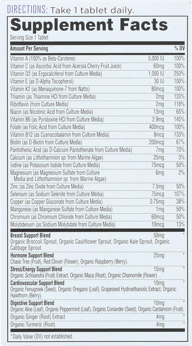 Whole Foods Market, Food-Cultured Women's +40 Multi, 60 ct
