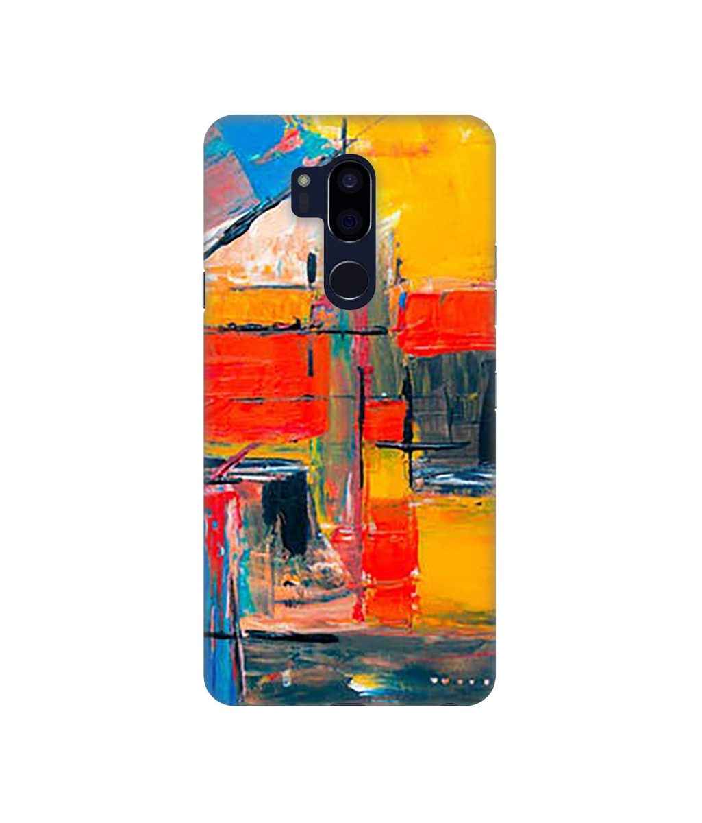 Amazon Brand - Solimo Designer Multicolor Squre Blocks 3D Printed Hard Back Case Mobile Cover for LG G7 ThinQ