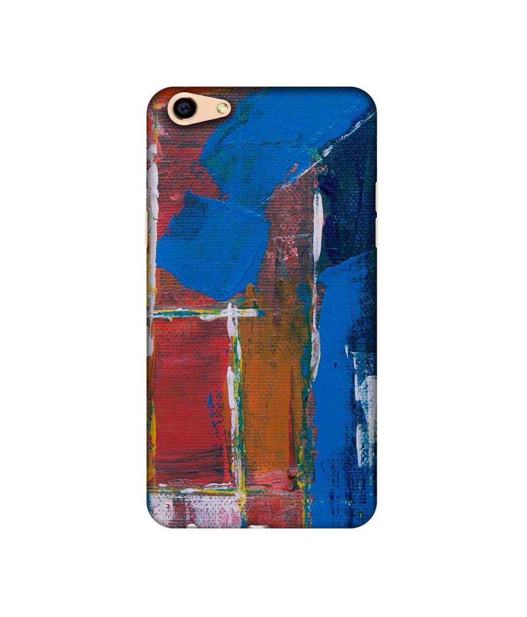 Amazon Brand - Solimo Designer Color Blog On Canvas 3D Printed Hard Back Case Mobile Cover for Oppo F3