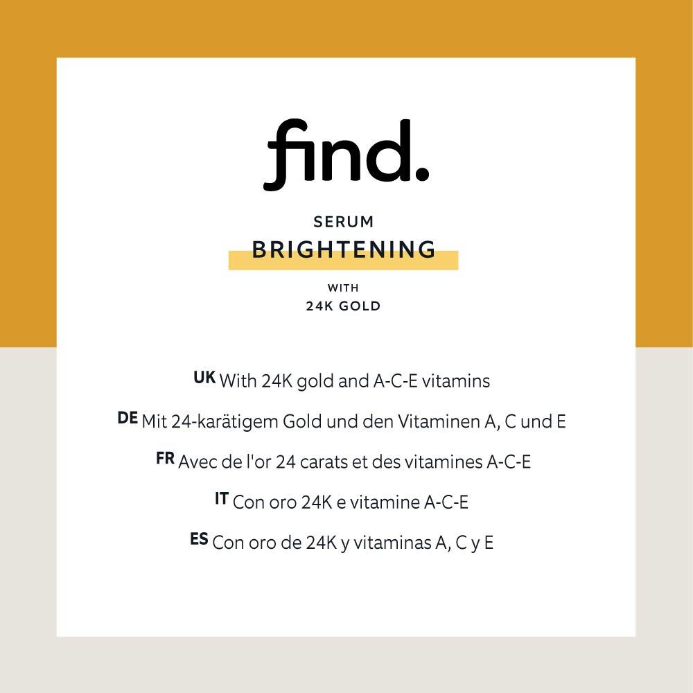FIND - Brightening serum with 24K gold - 6 Pockets x 15 ml