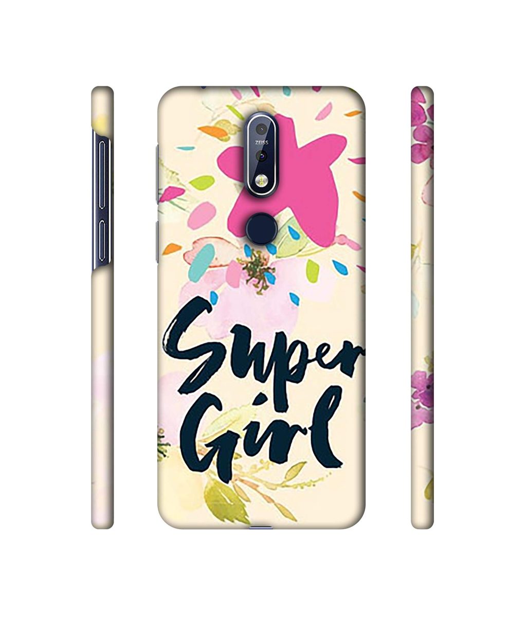 Amazon Brand - Solimo Designer Super Girl 3D Printed Hard Back Case Mobile Cover for Nokia 7.1