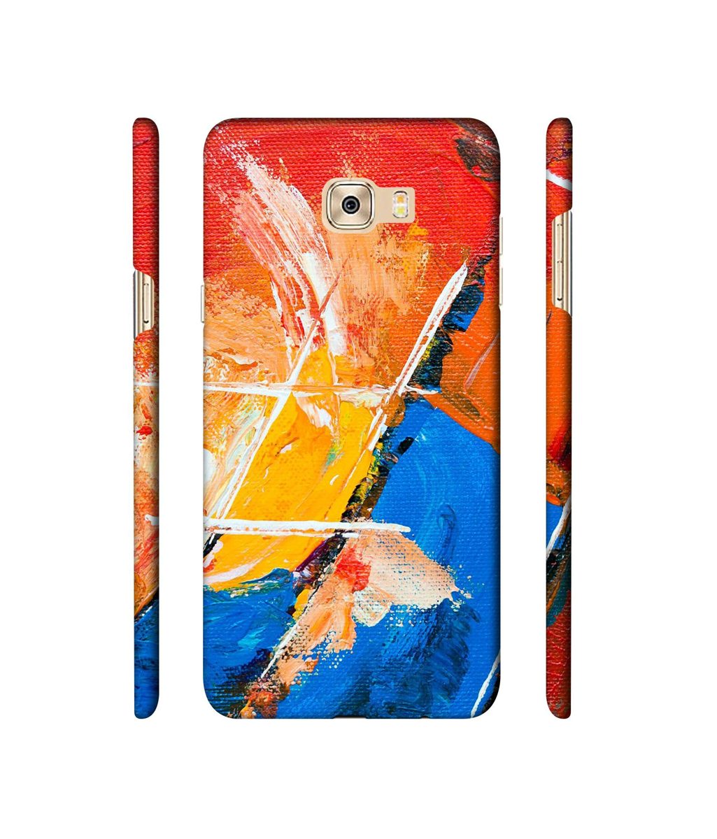 Amazon Brand - Solimo Designer Color Impression On Canvas 3D Printed Hard Back Case Mobile Cover for Samsung Galaxy C7 Pro