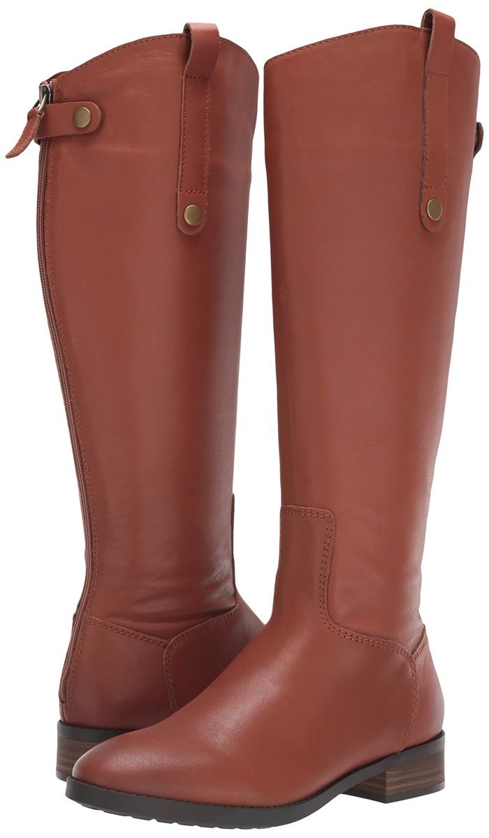 Amazon Brand - 206 Collective Women's Voltan Leather Fashion Boot, Cognac, 10 B US
