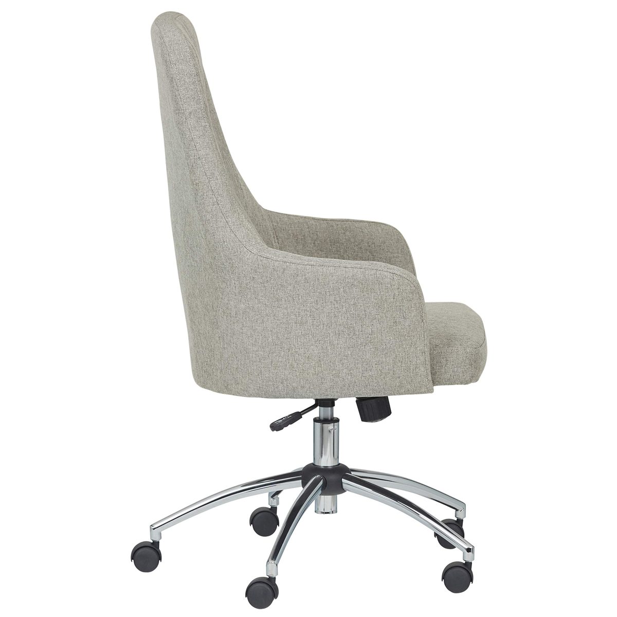 Stone & Beam Modern Upholstered High-Back Swivel Office Chair, 25.2"W, Gray