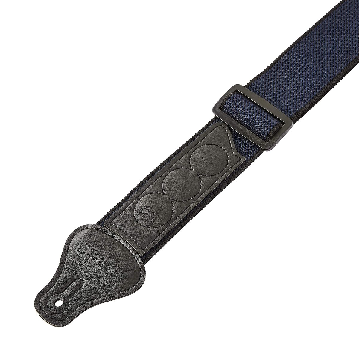 AmazonBasics Adjustable Guitar Strap For Electric/Acoustic Guitar/Bass - Includes 3 Pick Holders - Cotton Strap, Blue