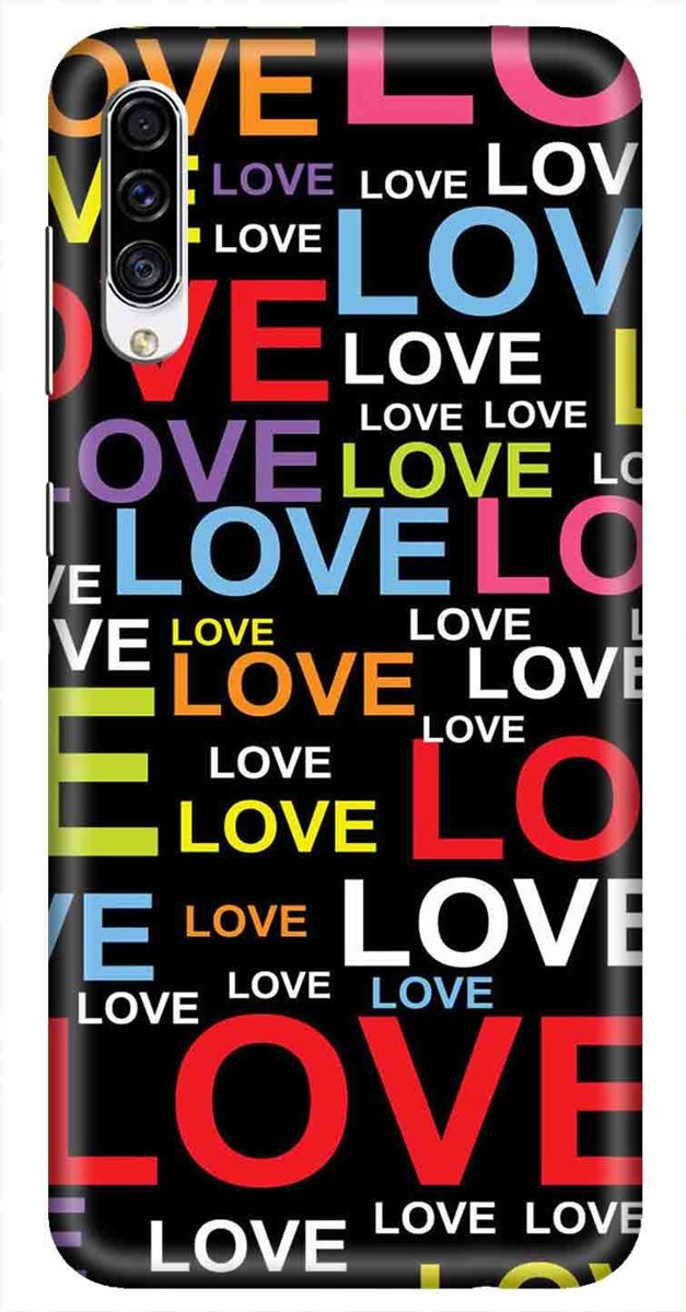 Amazon Brand - Solimo Designer Love Pattern Design 3D Printed Hard Back Case Mobile Cover for Samsung Galaxy A30s