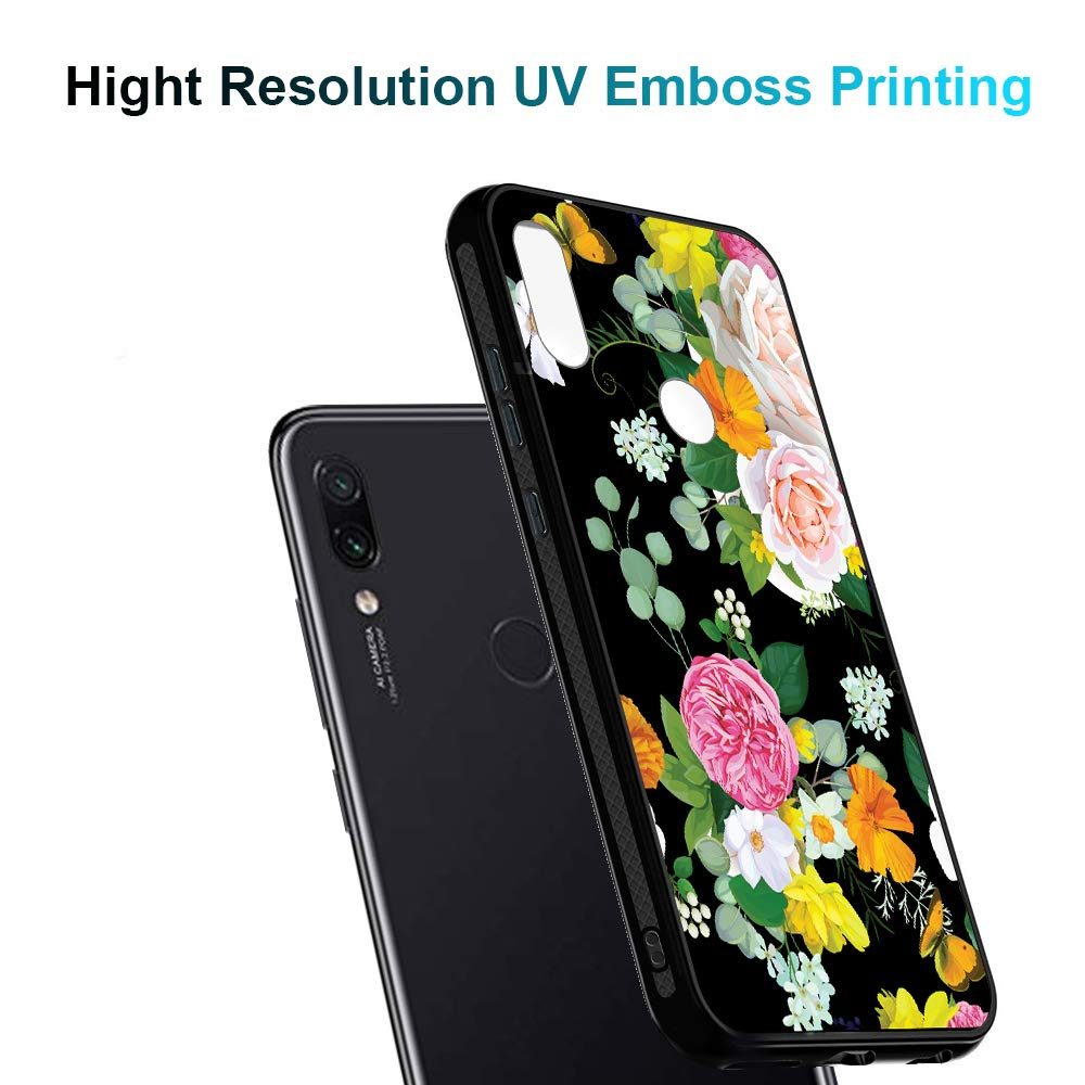 Amazon Brand - Solimo Designer Floral Printed Hard Back Case Mobile Cover for Redmi Note 7 Pro & Redmi Note 7