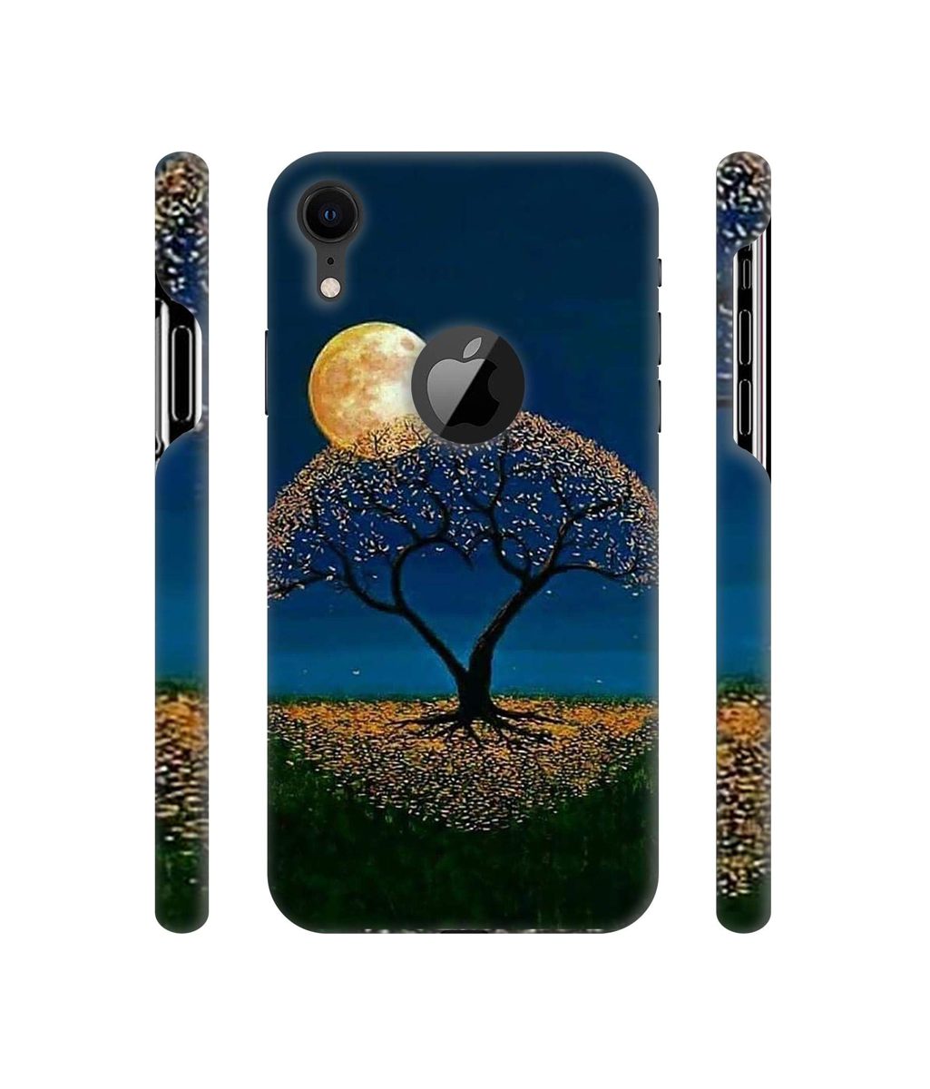 Amazon Brand - Solimo Designer Dark Night View 3D Printed Hard Back Case Mobile Cover for Apple iPhone XR (Logo Cut)