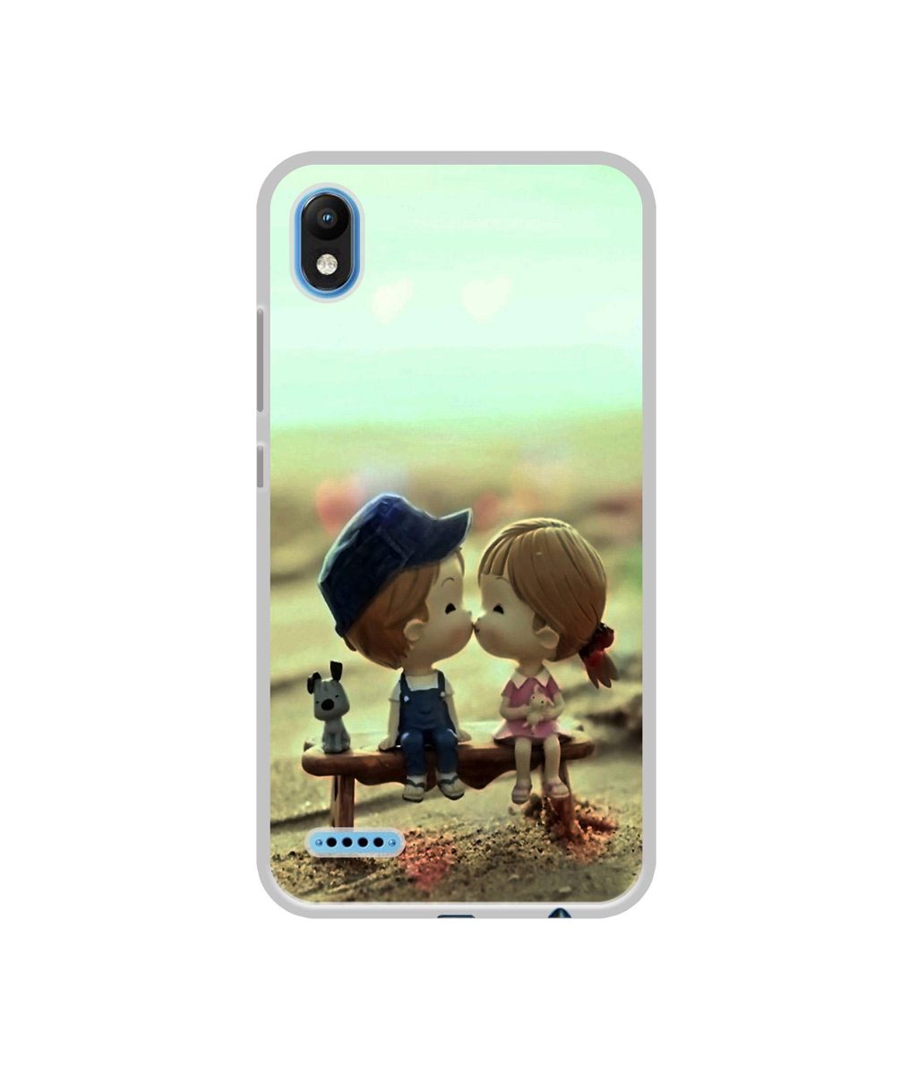 Amazon Brand - Solimo Designer Love Couples Pattern UV Printed Soft Back Case Mobile Cover for Infinix Smart 2