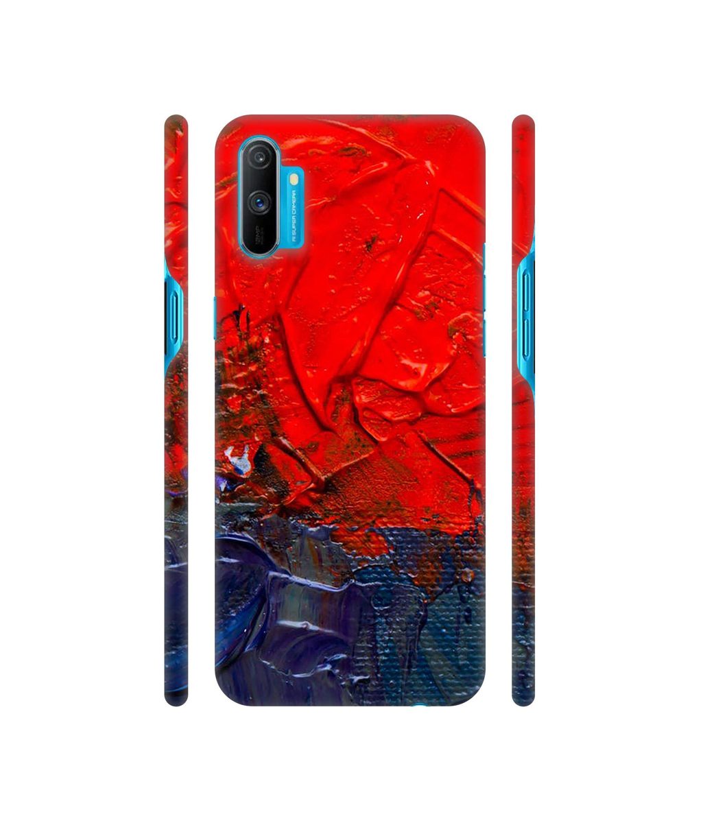 Amazon Brand - Solimo Designer Red Wax Color 3D Printed Hard Back Case Mobile Cover for Realme C3