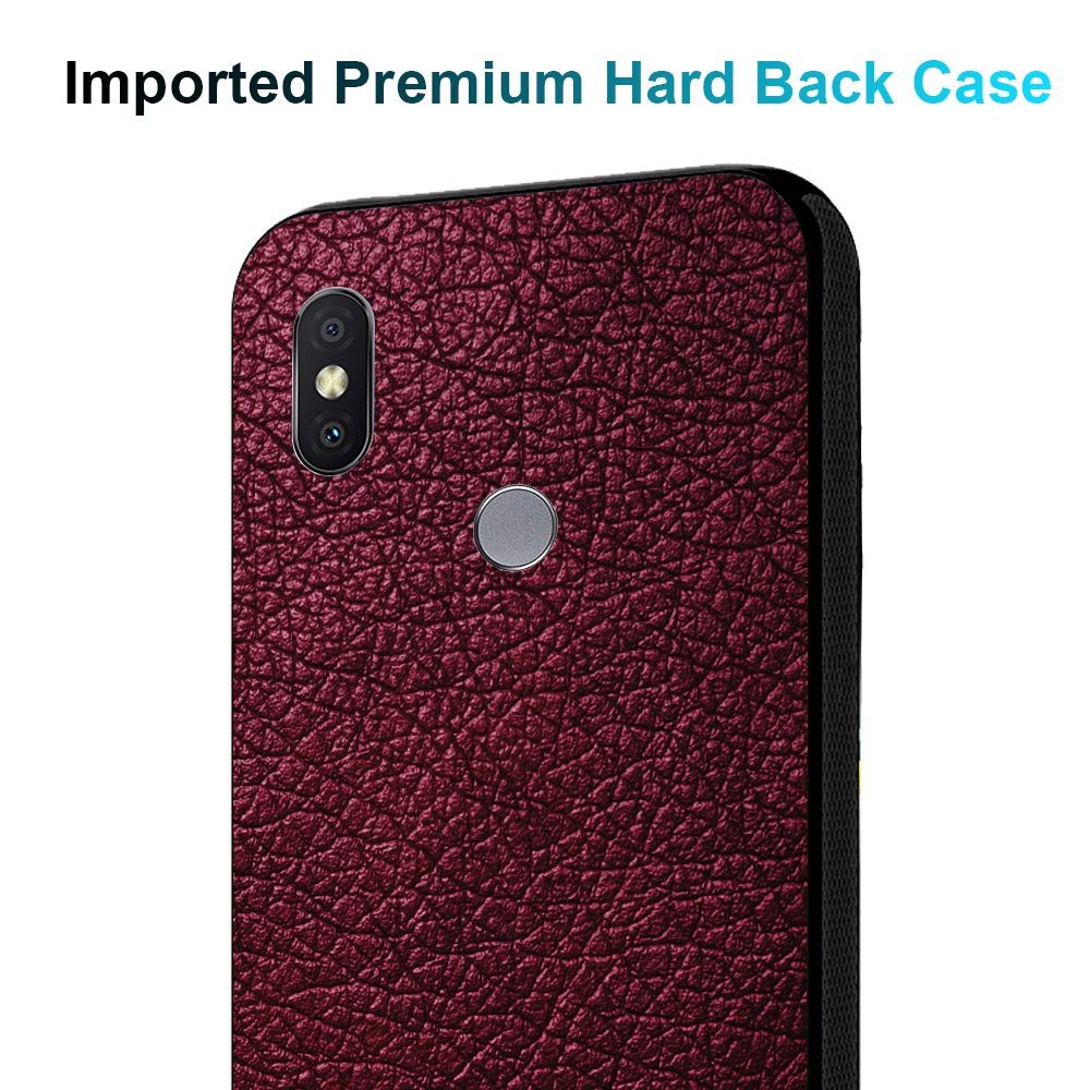 Amazon Brand - Solimo Designer Leather Texture Printed Hard Back Case Mobile Cover for Xiaomi Redmi Y2 (D286)