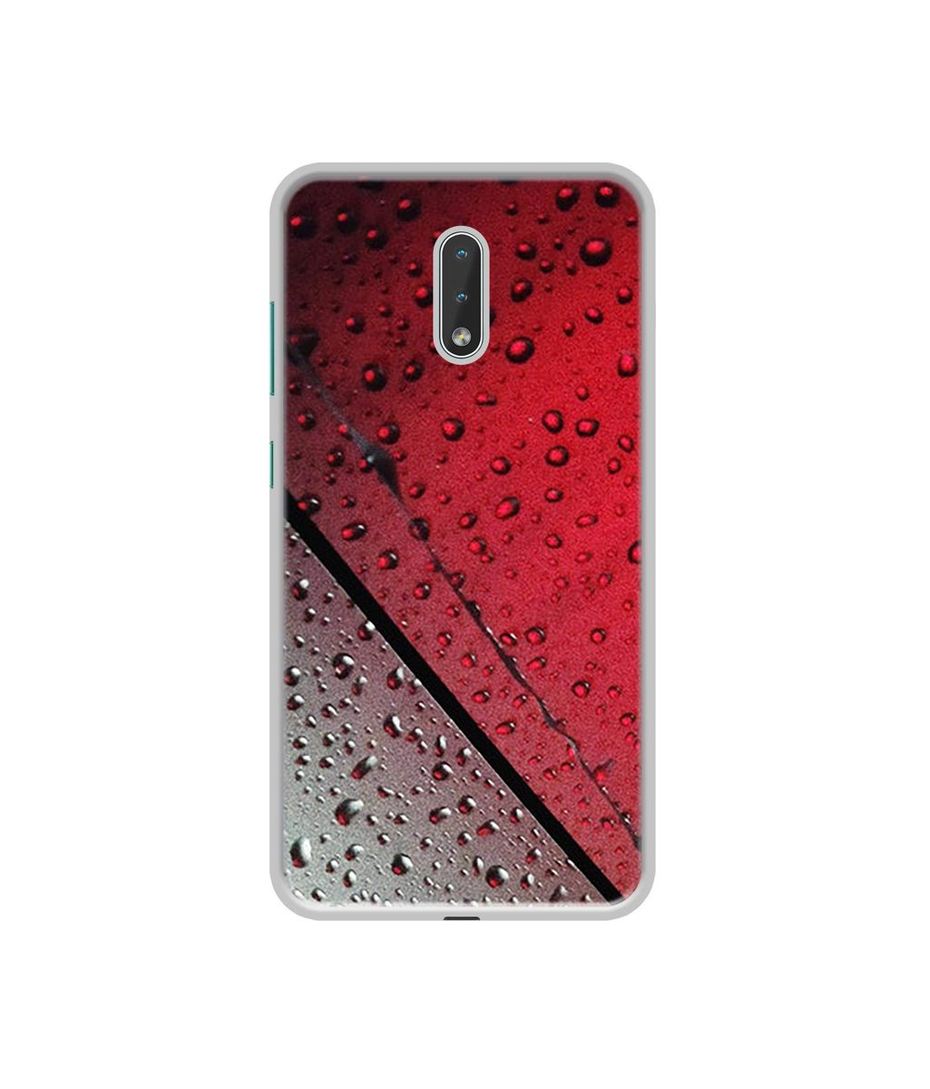 Amazon Brand - Solimo Designer Water Drop On Glass UV Printed Soft Back Case Mobile Cover for Nokia 2.3