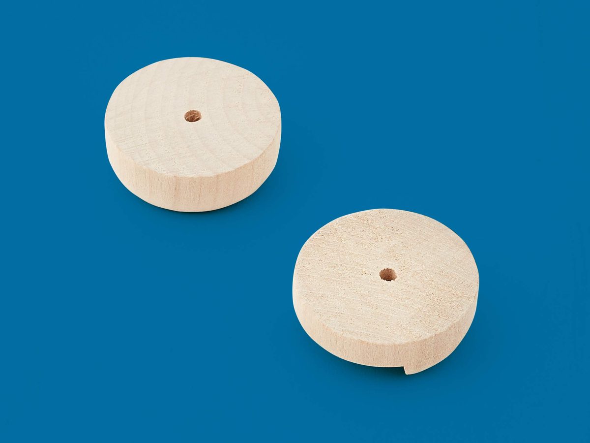 AmazonCommercial Rod Holder Closet Pole Socket, Wood, 10-Pack