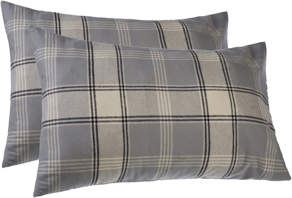 Pinzon by Amazon 160 GSM Plaid Flannel Sheet Set