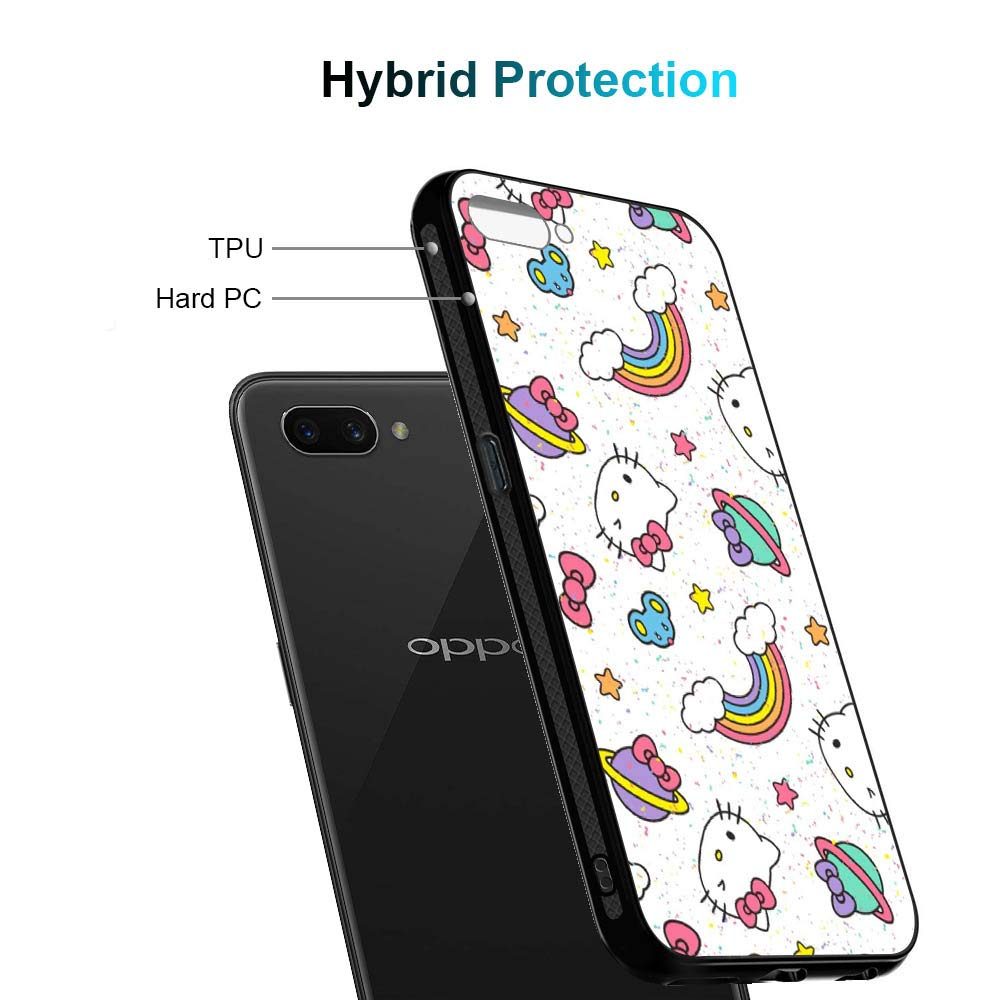 Amazon Brand - Solimo Designer Rainbow Printed Hard Back Case Mobile Cover for Oppo A3s (D1220)