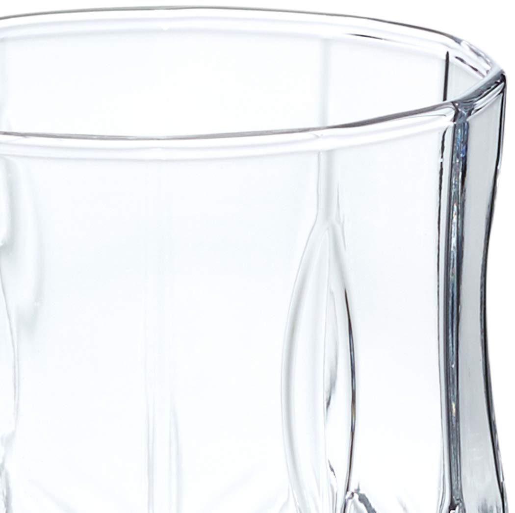 AmazonBasics Briercrest Old Fashioned Glass Drinkware Set, 9-Ounce, Set of 6
