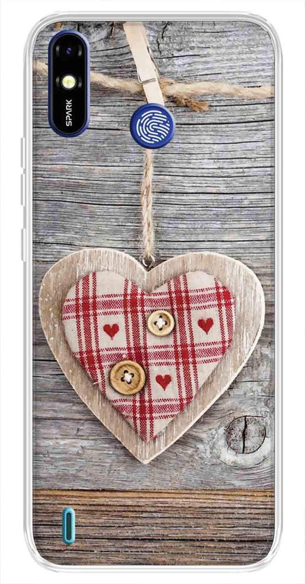 Amazon Brand - Solimo Designer Multicolor Love Tag Design Printed Soft Back Case Mobile Cover for Tecno Spark Go Plus