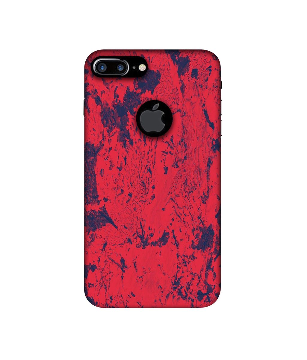 Amazon Brand - Solimo Designer Red Paint 3D Printed Hard Back Case Mobile Cover for Apple iPhone 7 Plus (Logo Cut)