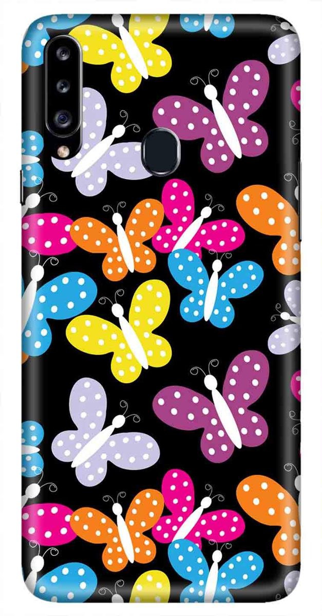 Amazon Brand - Solimo Designer Butterfly Design 3D Printed Hard Back Case Mobile Cover for Samsung Galaxy A20s