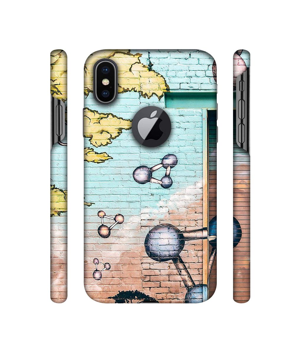 Amazon Brand - Solimo Designer Paintings 3D Printed Hard Back Case Mobile Cover for Apple iPhone X (Logo Cut)