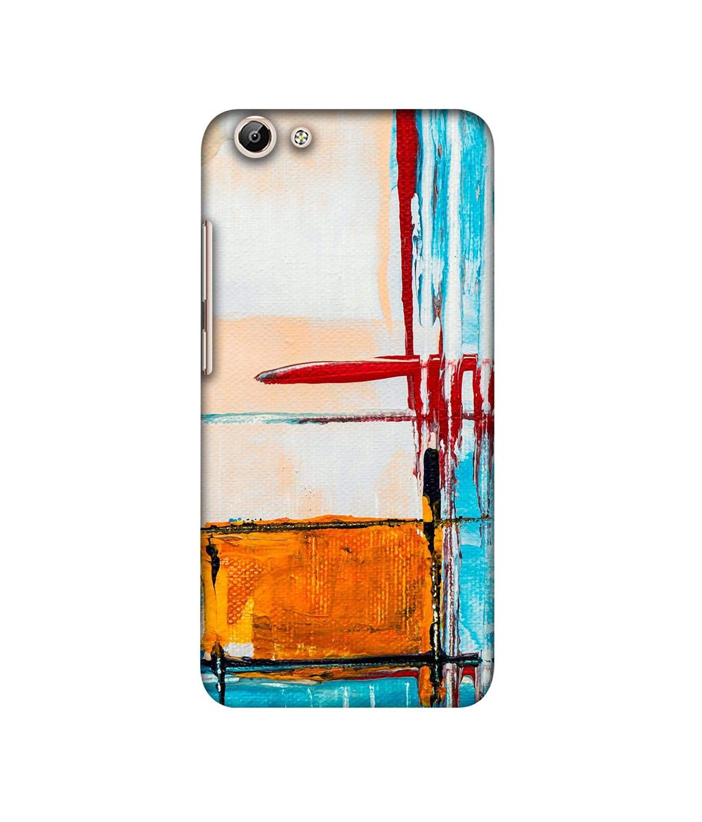 Amazon Brand - Solimo Designer Glass Paint 3D Printed Hard Back Case Mobile Cover for Vivo Y69