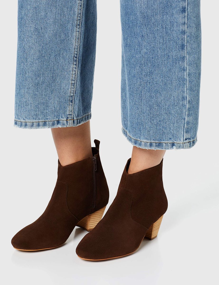Amazon Brand - find. Women's Ankle Boots, Brown Chocolate), US 9.5